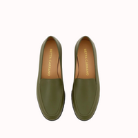 CARRO MILITARY GREEN LEATHER