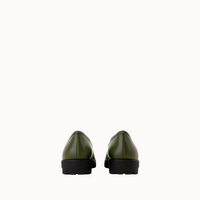 CARRO MILITARY GREEN LEATHER