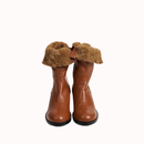 ANFIBIO CARAMEL LEATHER WITH FUR