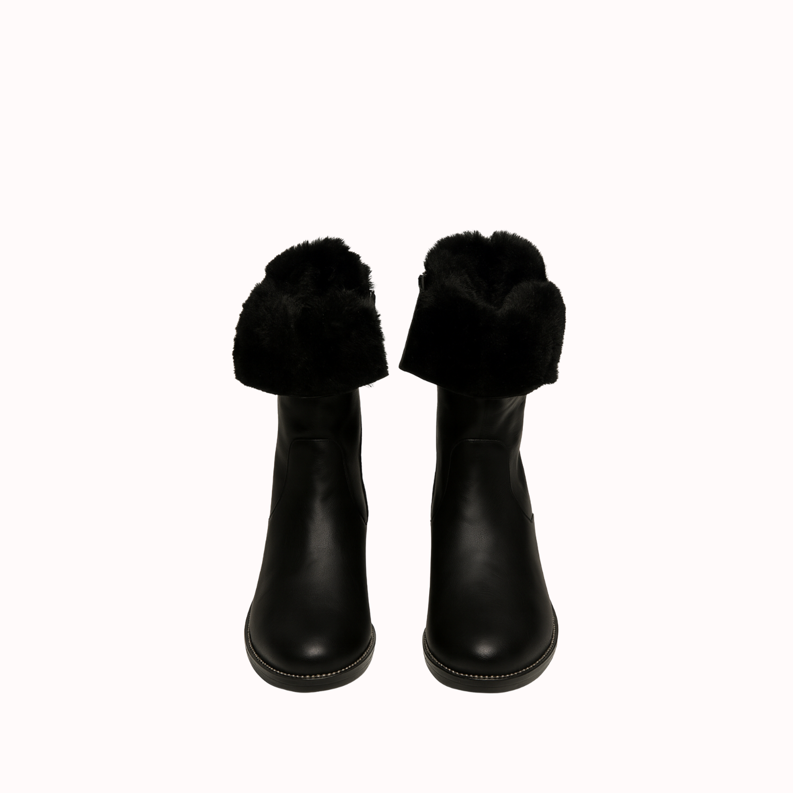 ANFIBIO BLACK LEATHER WITH FUR