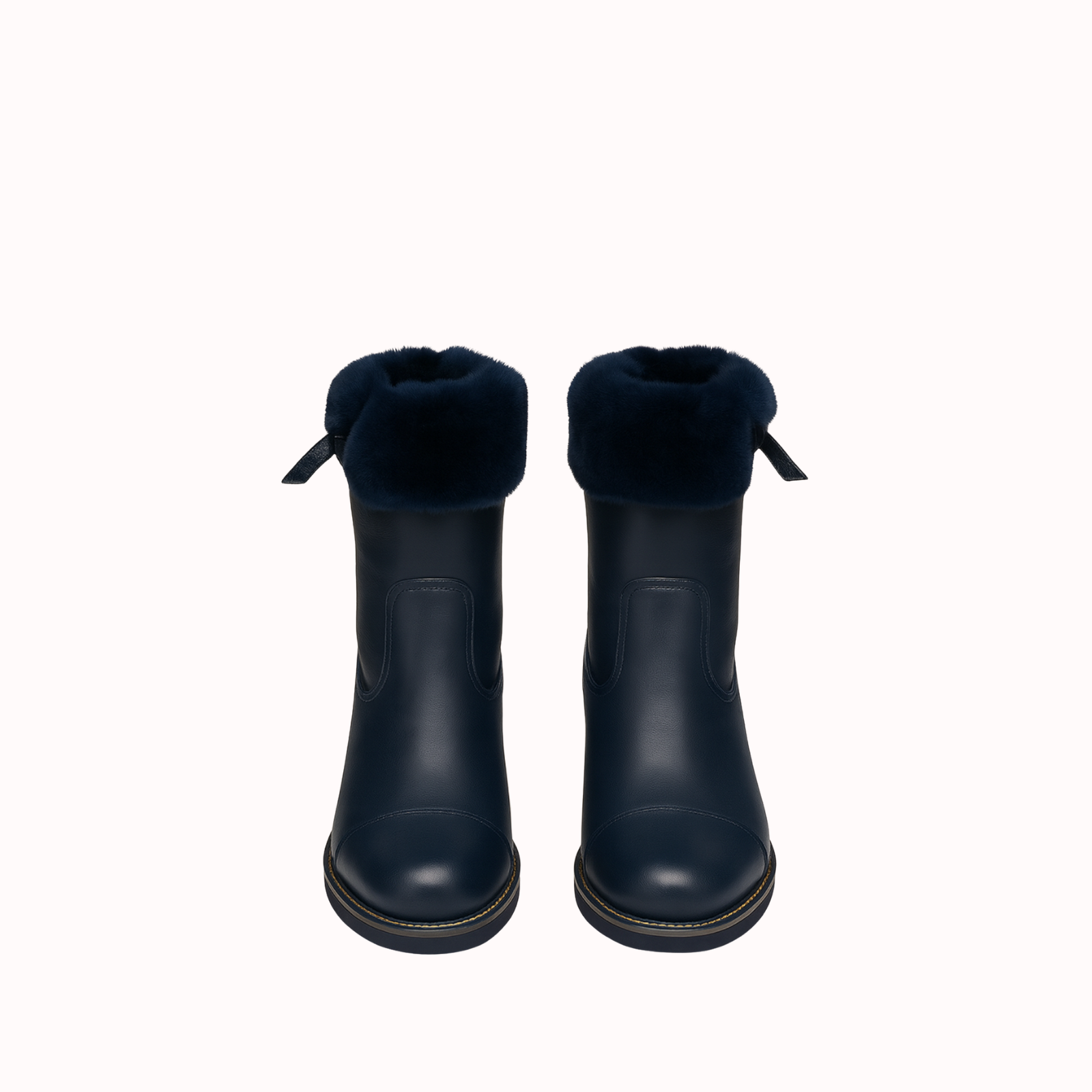 ANFIBIO BLUE LEATHER WITH FUR