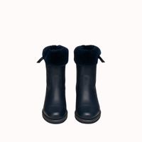 ANFIBIO BLUE LEATHER WITH FUR