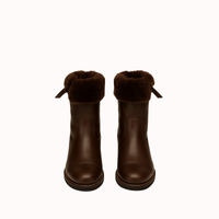 ANFIBIO BROWN LEATHER WITH FUR