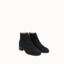 PELLICCIA BLUE SUEDE CREAM FUR