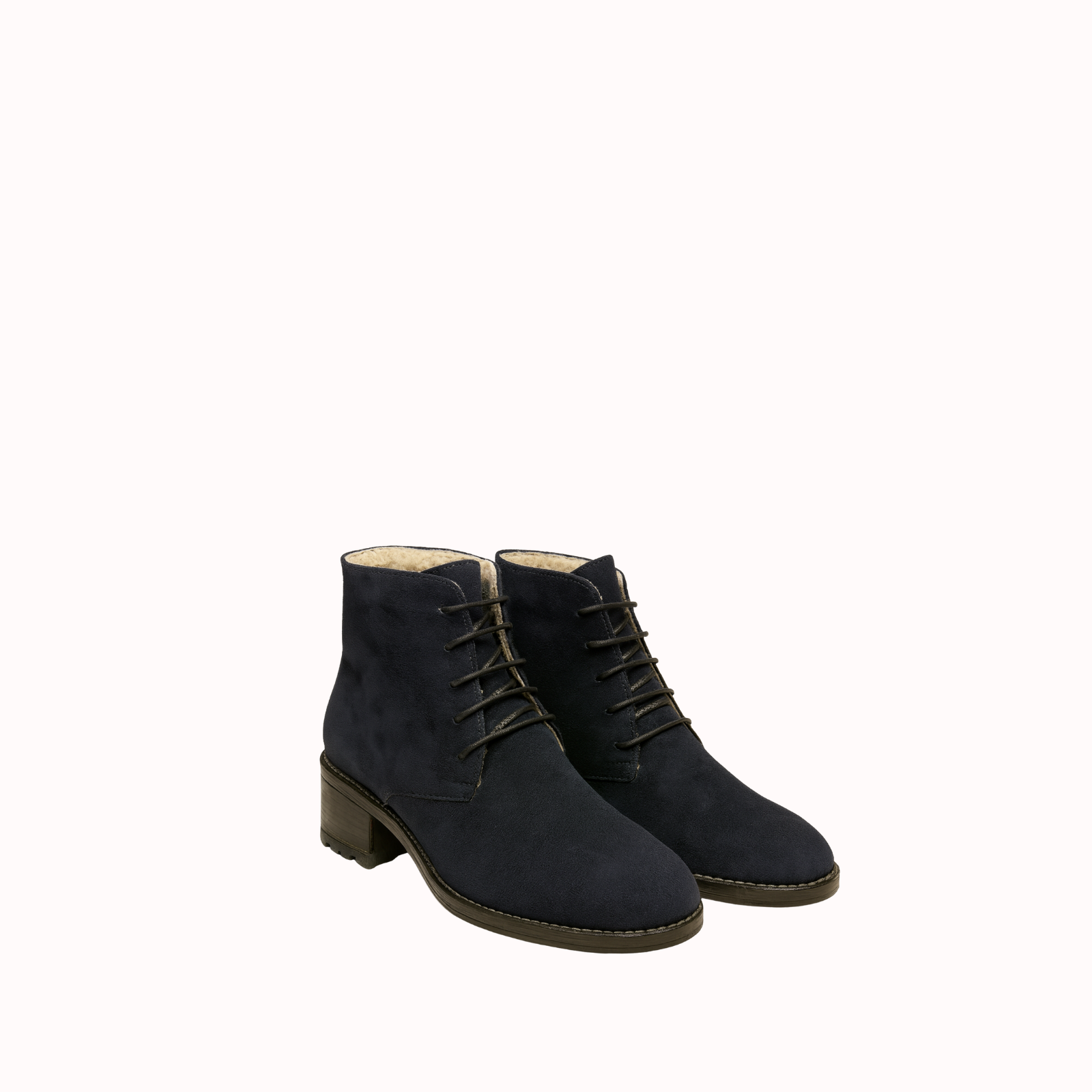 PELLICCIA BLUE SUEDE CREAM FUR