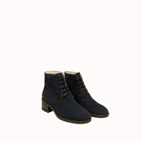 PELLICCIA BLUE SUEDE CREAM FUR